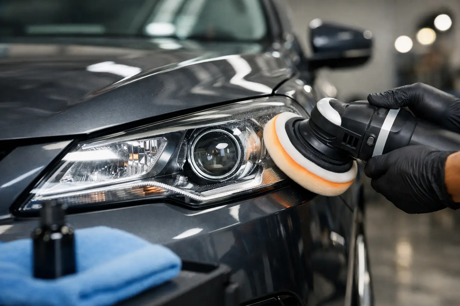 Polish faruri auto pentru vizibilitate mai bună